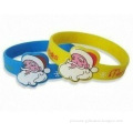 silicone 3D Christmas gifts wristband/bracelet